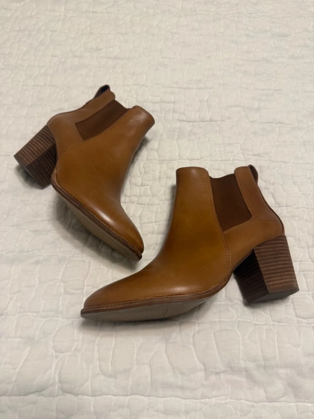 MADEWELL The Regan Boot Leather Women’s Size 8 In English Saddle